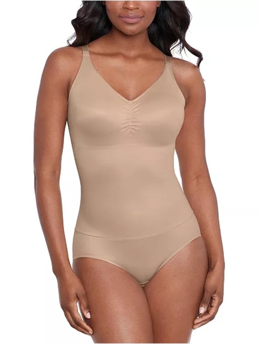 Miraclesuit Nude Beige Shaping Bodysuit with Adjustable Straps
